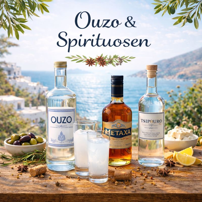 Ouzo und griechische Spirituosen