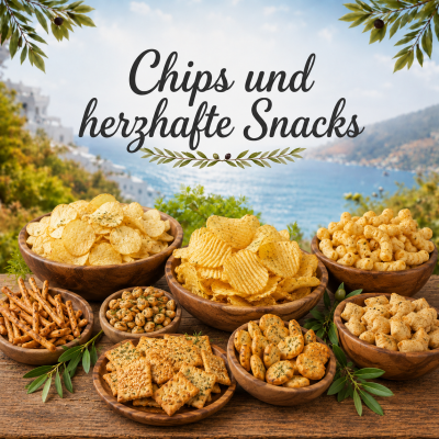 Griechische Chips &amp; herzhafte Snacks –...