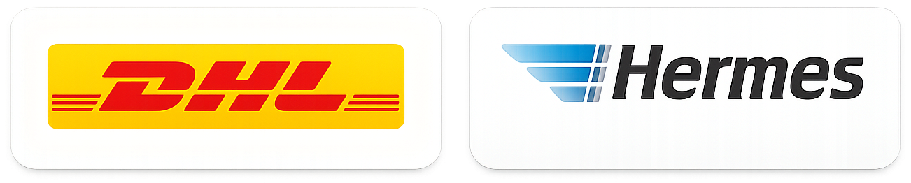 Versand mit DHL und Hermes