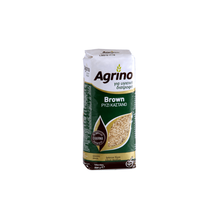 Griechischer Vollkornreis Brown (Naturreis) – Agrino 500 g