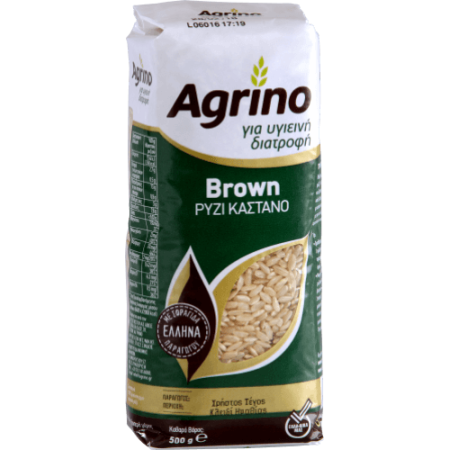 Griechischer Vollkornreis Brown (Naturreis) – Agrino 500 g