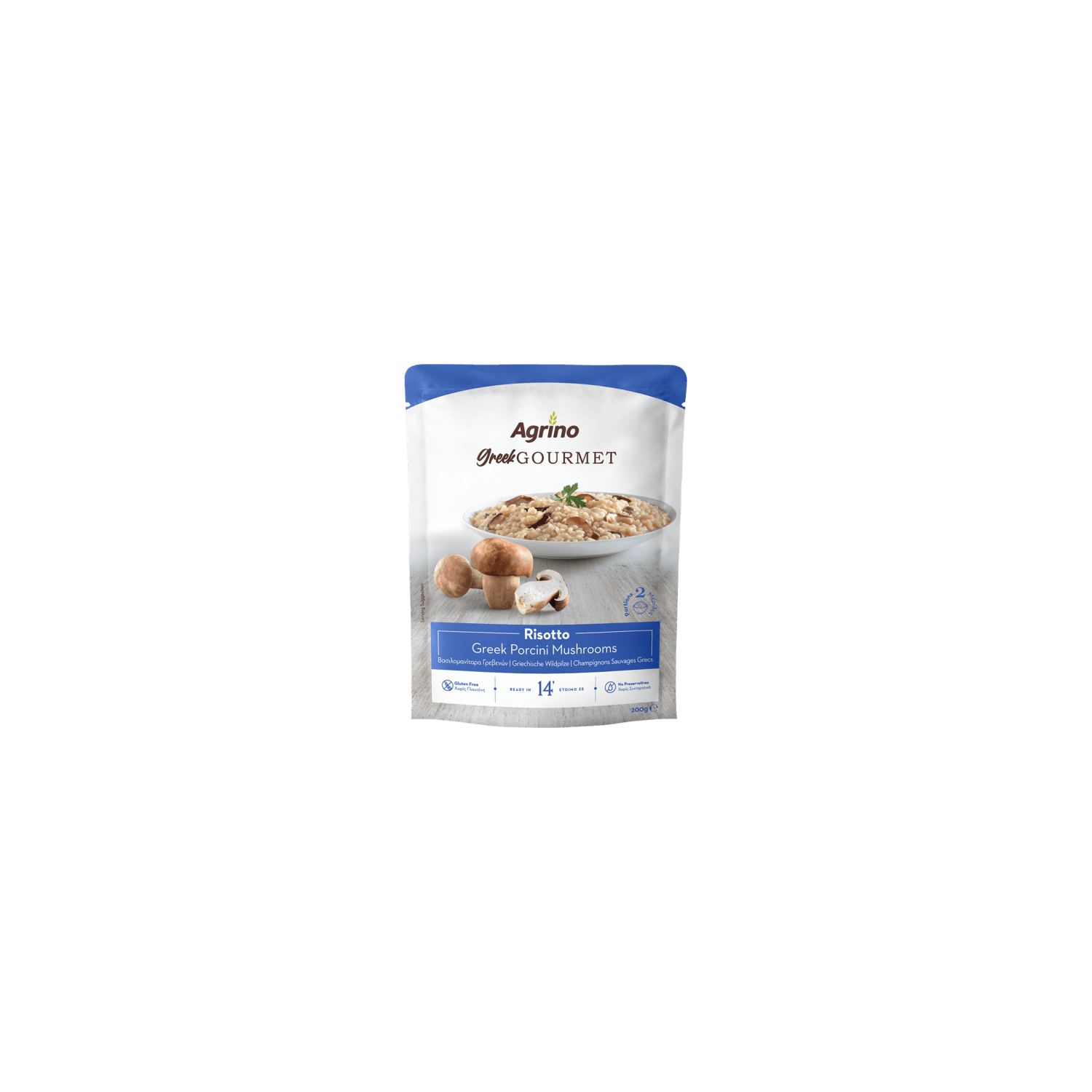 Griechisches Steinpilz-Risotto mit Pilzen aus Grevena &ndash