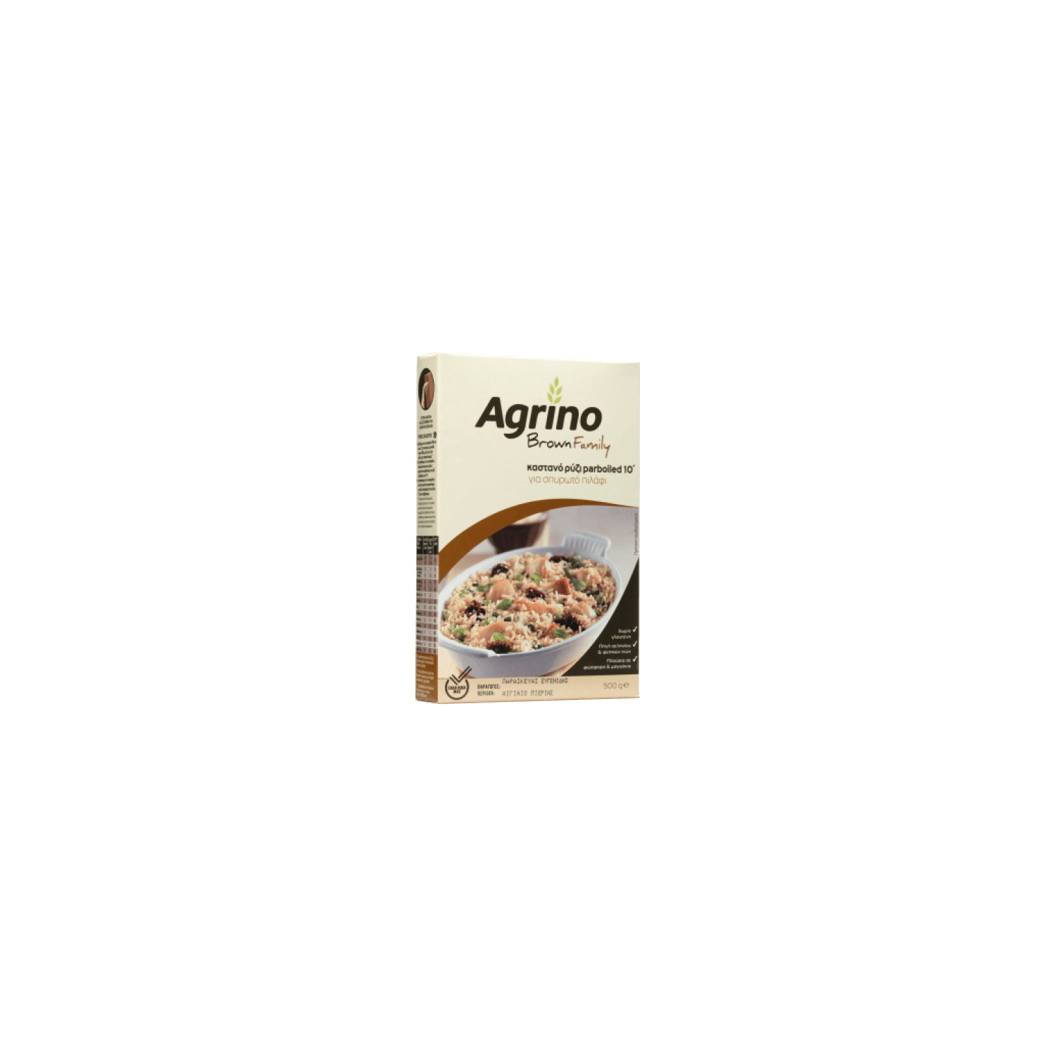 Griechischer Vollkorn-Langkornreis – Agrino 500 g