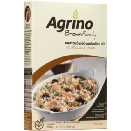 Griechischer Vollkorn-Langkornreis – Agrino 500 g