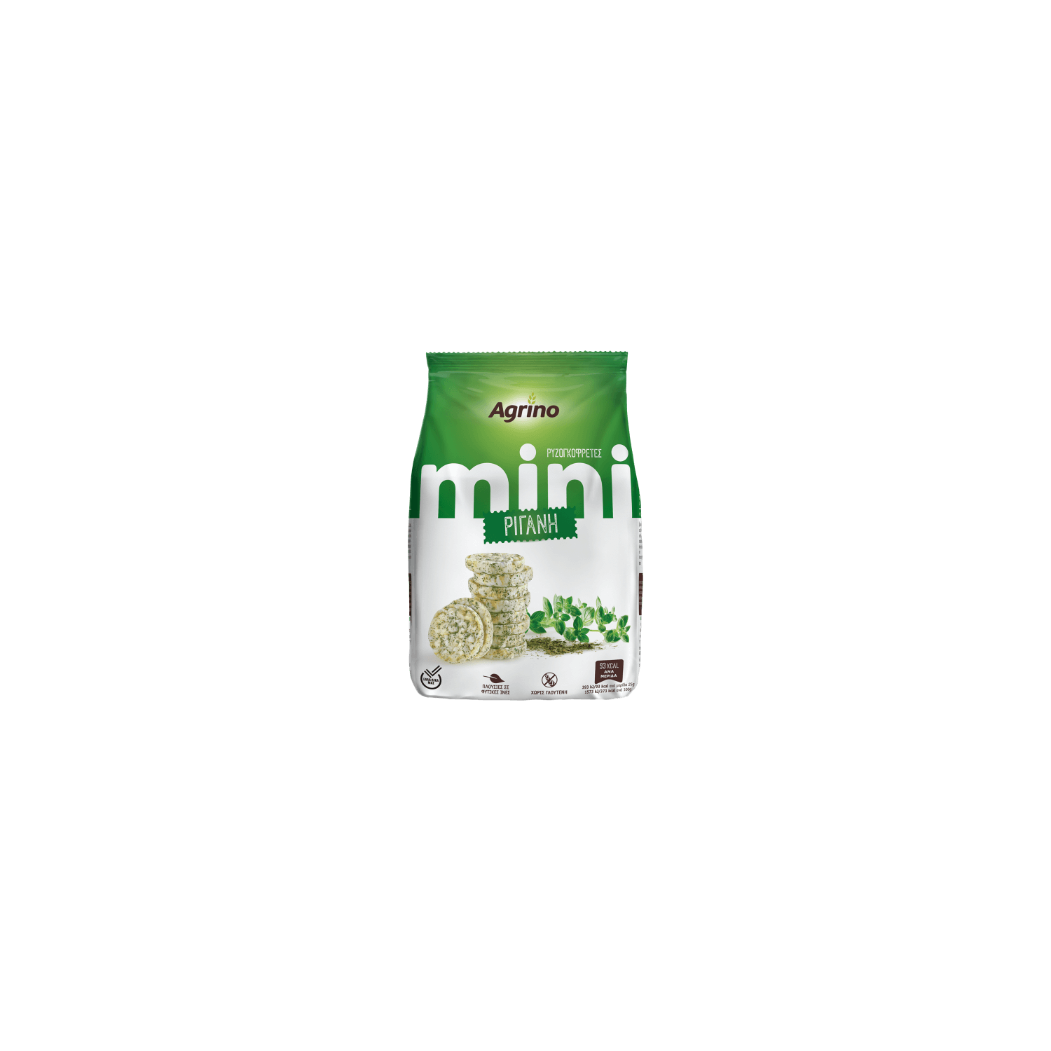 Agrino Mini Reiswaffeln Oregano 50 g