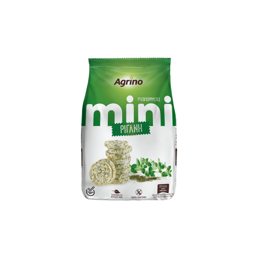 Agrino Mini Reiswaffeln Oregano 50 g