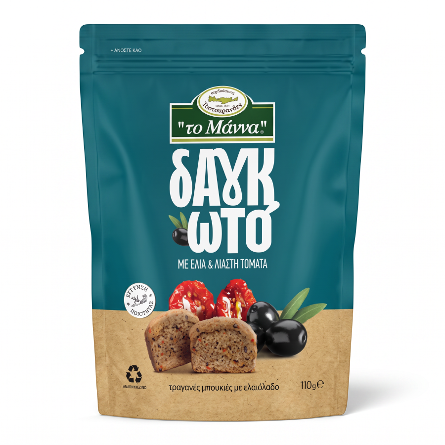 To Manna Dagkoto Knusper-Snack mit getrockneter Tomate & Olive 110 g
