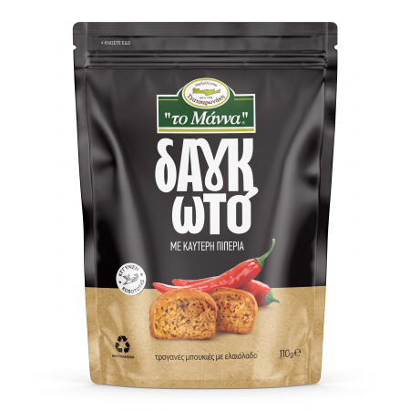 To Manna Dagtoto Knusper-Snack mit scharfer Chili & kretischem Graviera-Käse 110 g