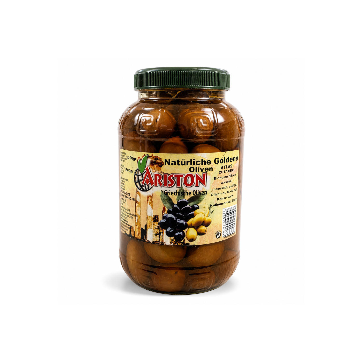 Goldene Blondine-Oliven mit Stein – Ariston 1 kg Abtro