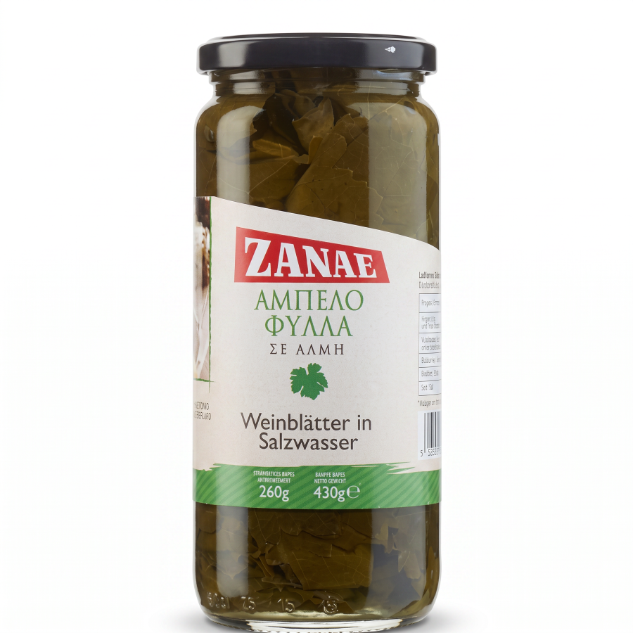 Griechische Weinblätter in Salzwasser von Zanae 260 g