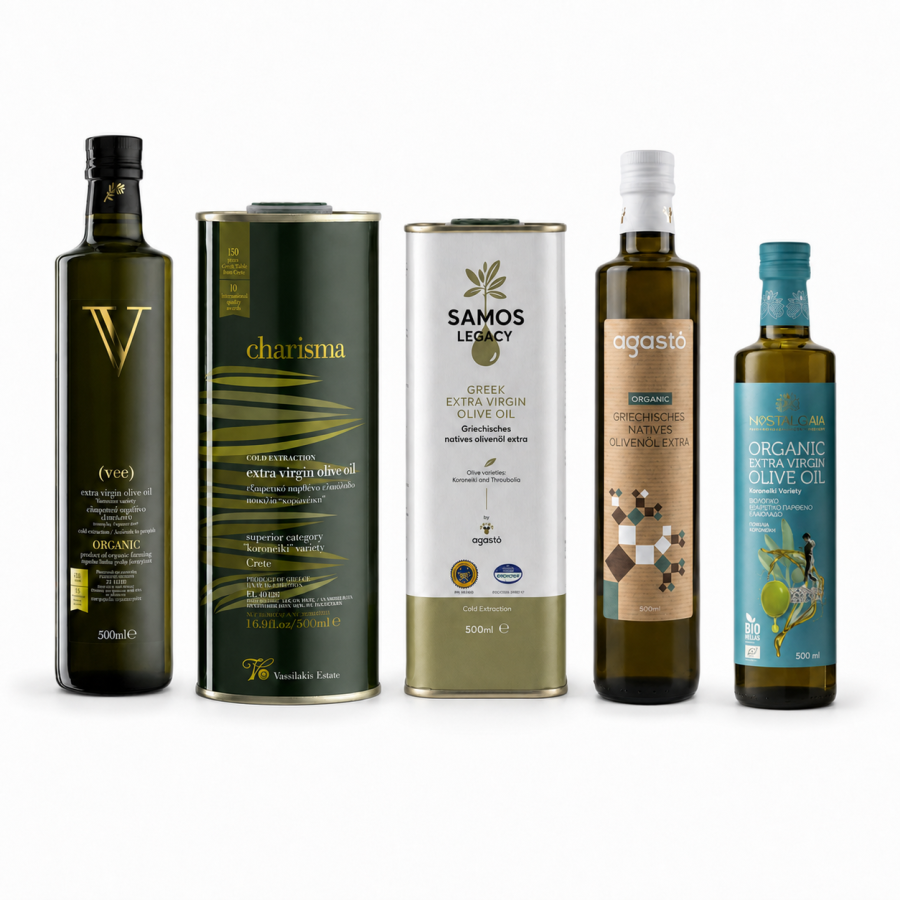 Griechisches Olivenöl Set – 5 × 500 ml