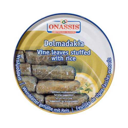 Griechische Dolmadakia - Gefüllte Weinblätter mit Reis von Onassis 280 g