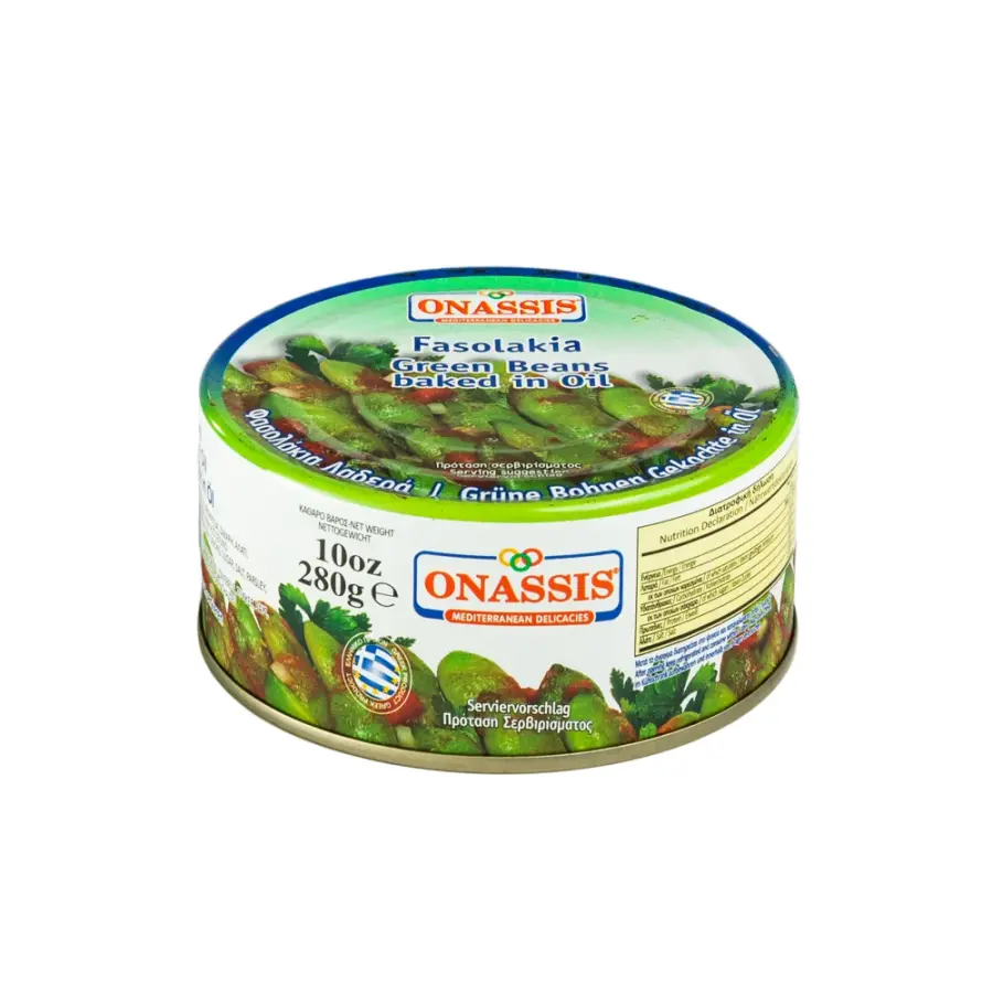Griechische Fasolakia - Grüne Bohnen in Tomatensauce von Onassis 280 g