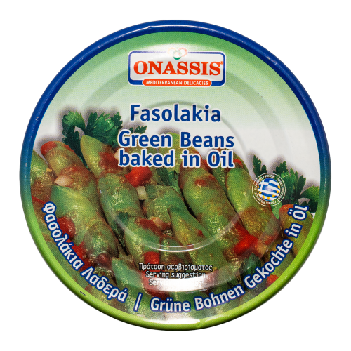 Griechische Fasolakia - Grüne Bohnen in Tomatensauce von Onassis 280 g