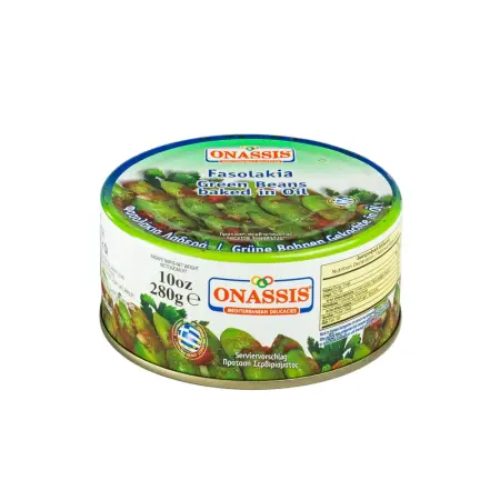 Griechische Fasolakia - Grüne Bohnen in Tomatensauce von Onassis 280 g