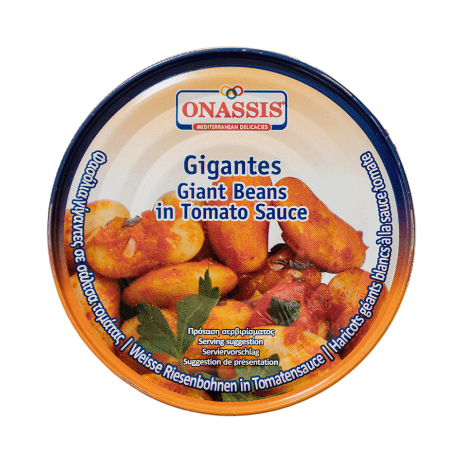 Griechische Gigandes - Weiße Riesenbohnen in Tomatensauce von Onassis 280 g