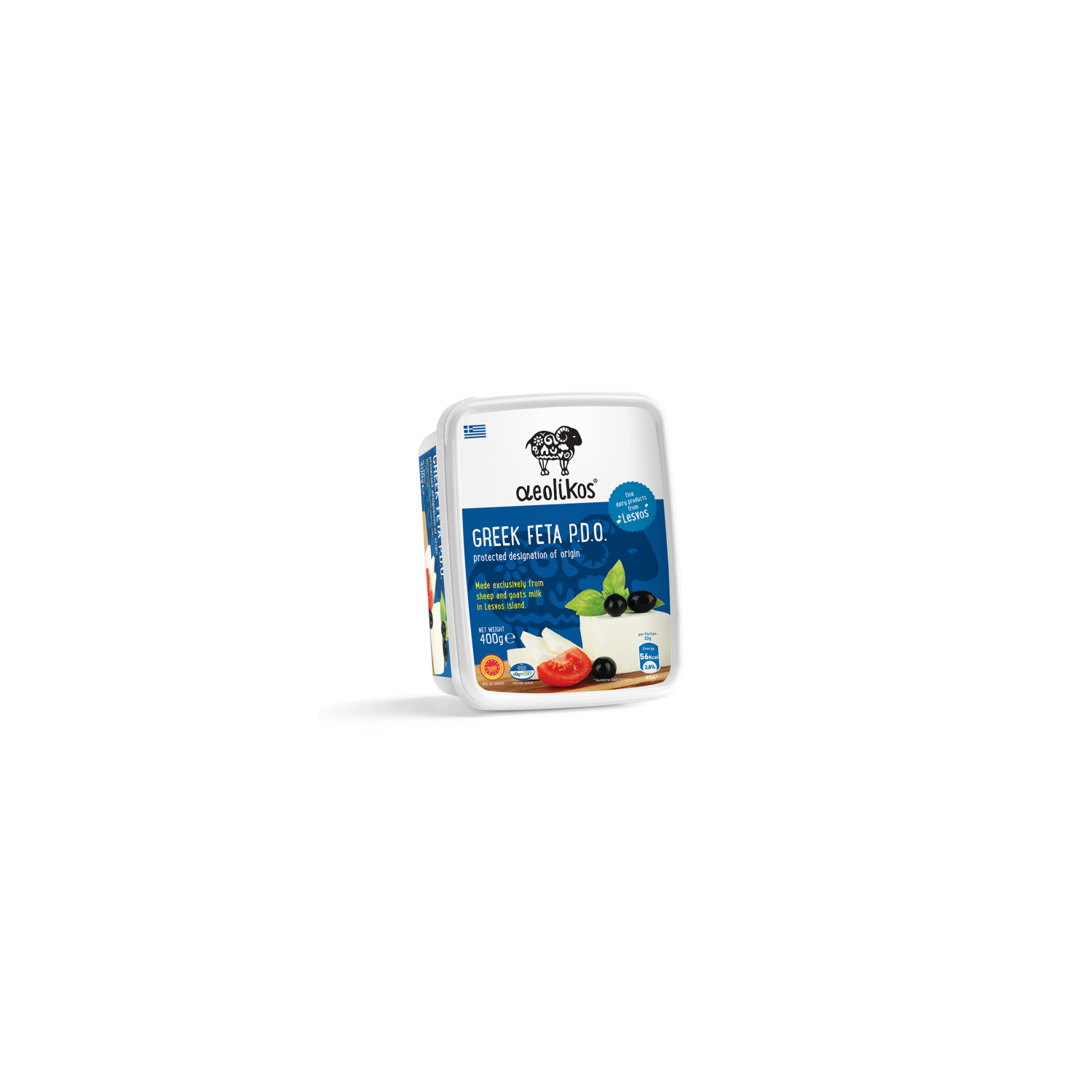 Feta Aeolikos PDO Pl.Cont. 400 g box