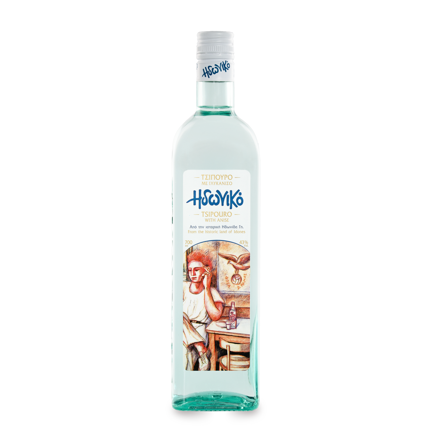 Costa Lazaridi Tsipouro Idoniko mit Anis 43% 0,7 l