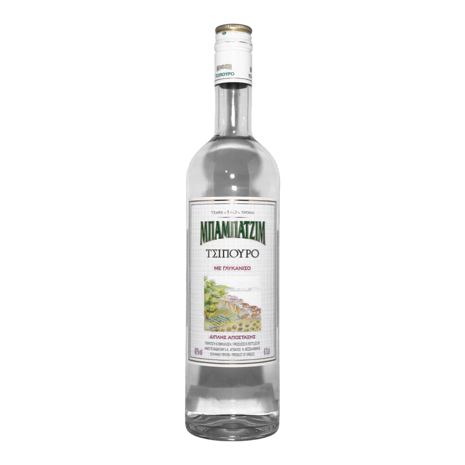 Babatzim Tsipouro mit Anis 42% 0,7 l box
