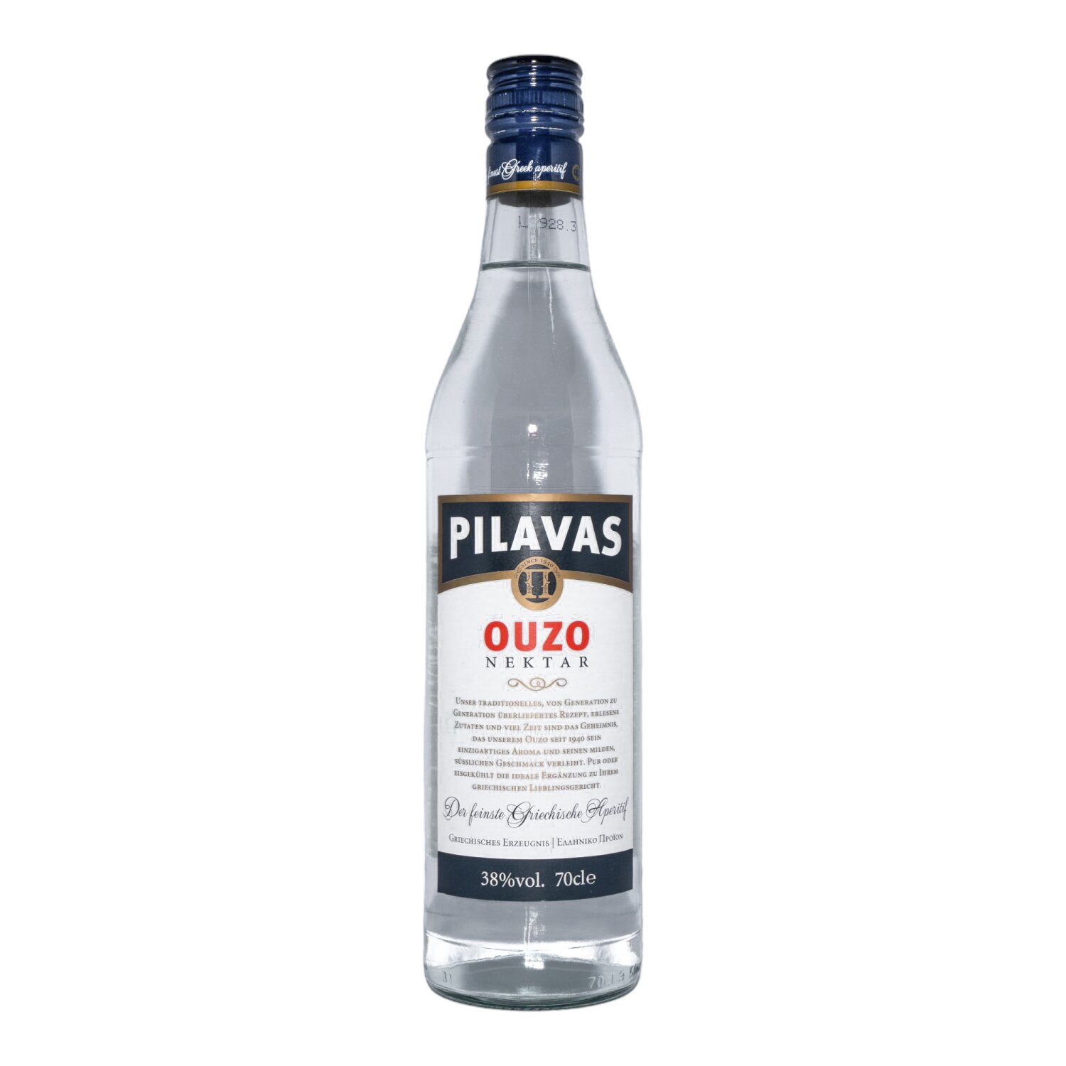 Ouzo Pilavas Nektar 38% 0,7 l