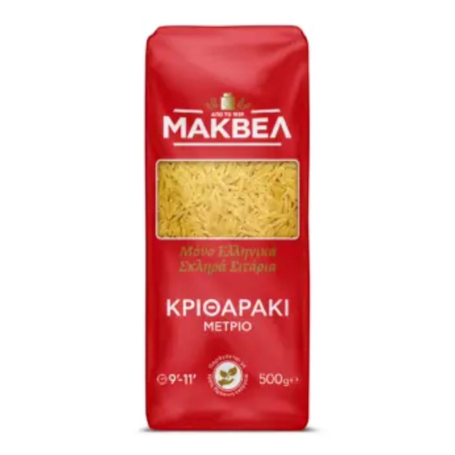 Griechische Kritharaki Medium (Orzo) – Makvel 500 g