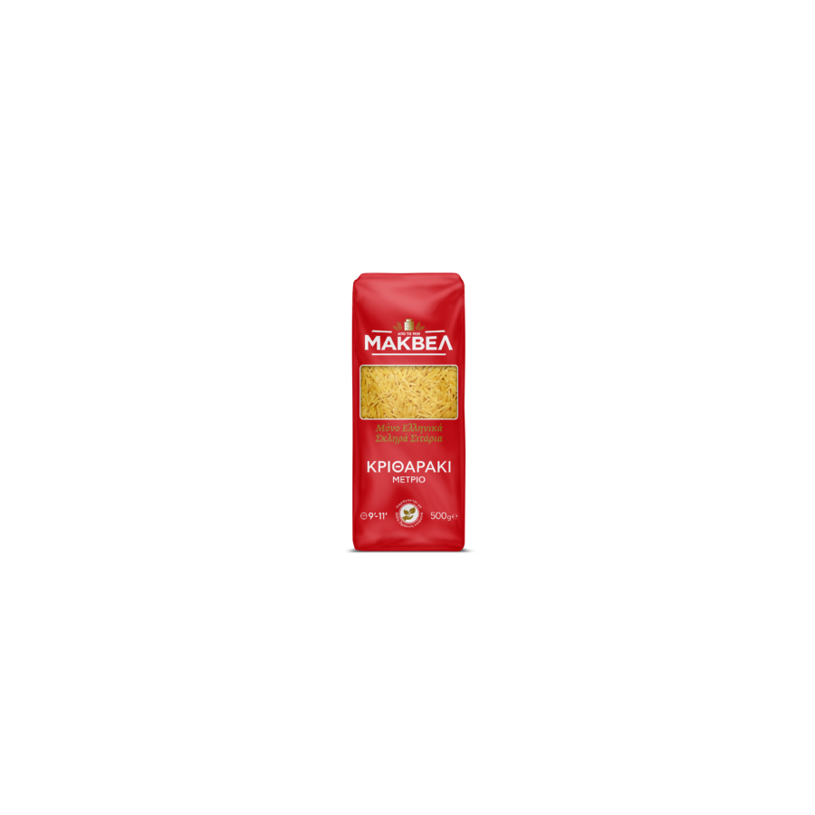 Griechische Kritharaki Medium (Orzo) – Makvel 500 g