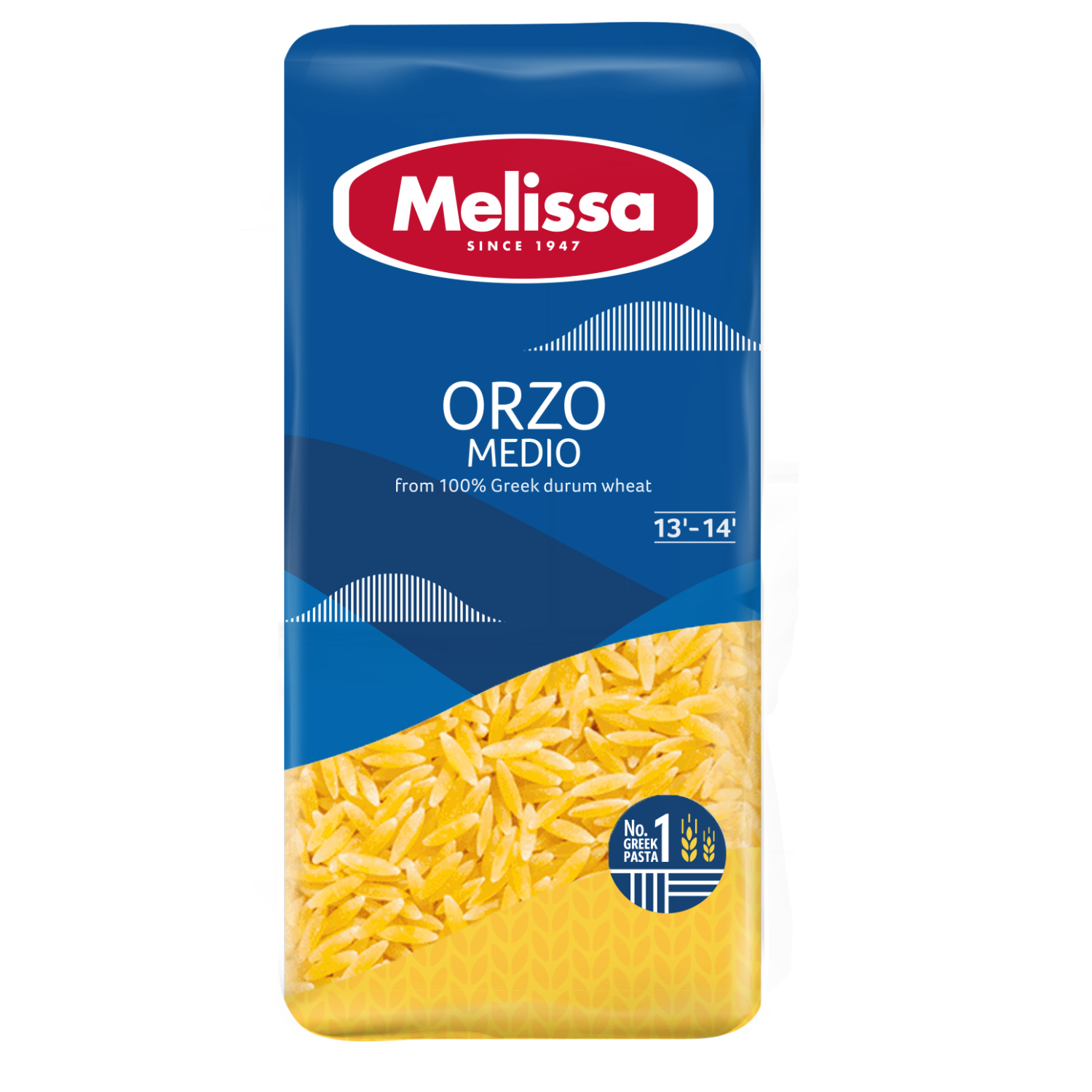 Griechische Kritharaki Medium (Orzo) – Melissa 500 g