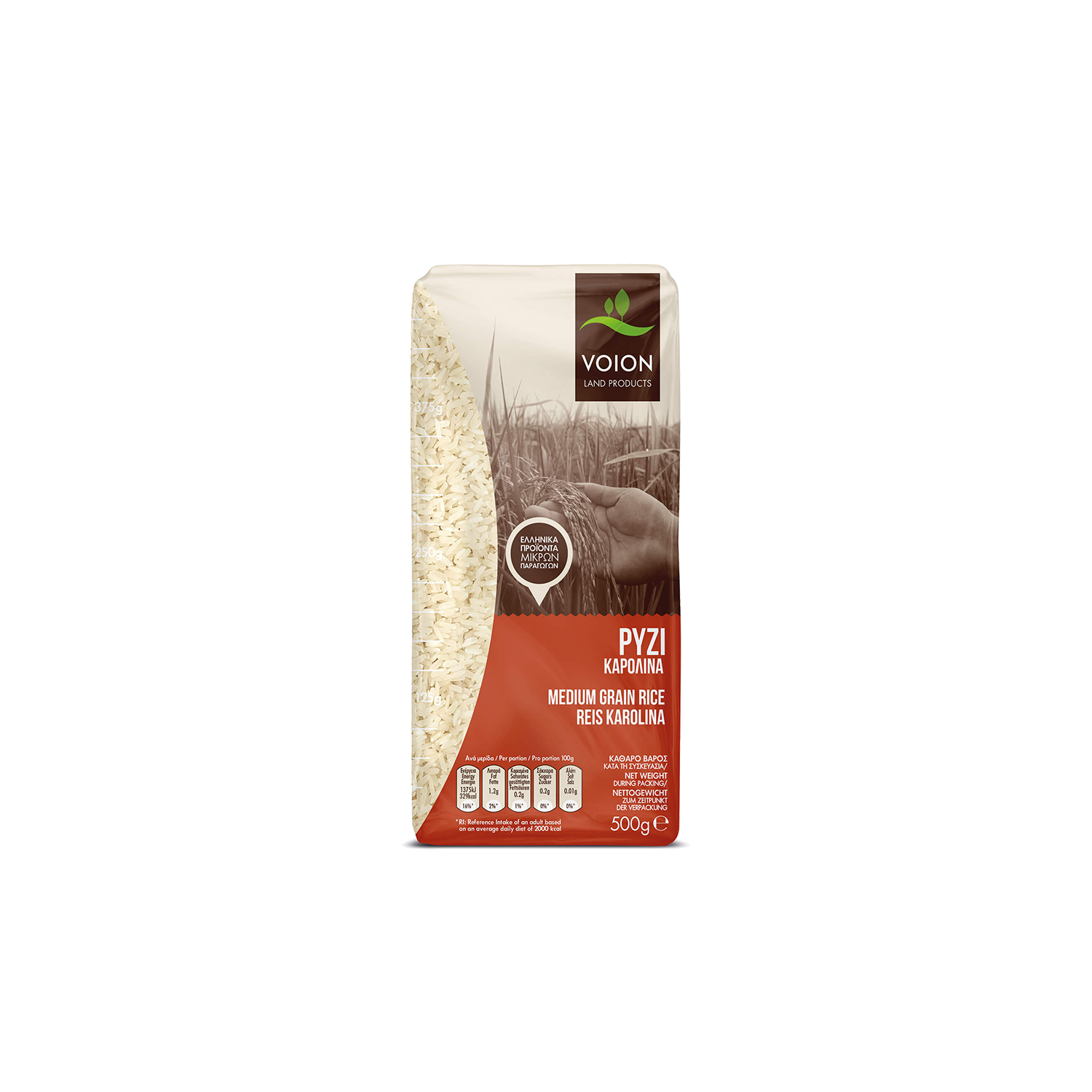 Griechischer Mittelkornreis – Voion 500 g