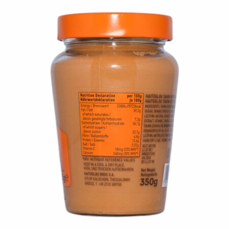 Griechisches Tahini mit Orange – Haitoglou 350 g