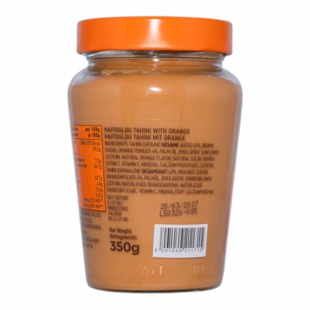 Griechisches Tahini mit Orange – Haitoglou 350 g