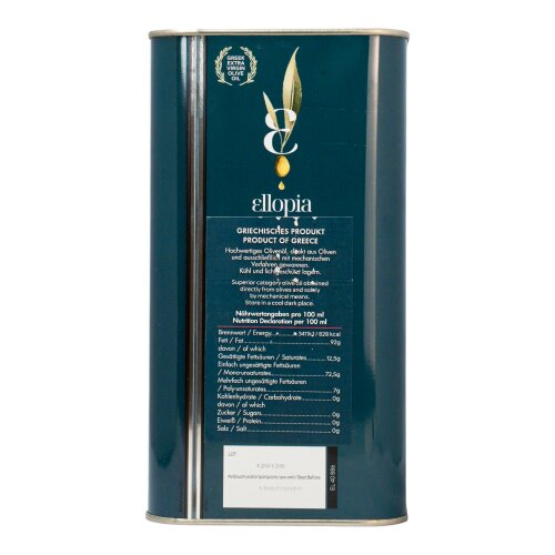 Ellopia Olivenöl Extra Nativ 5 l Kanister