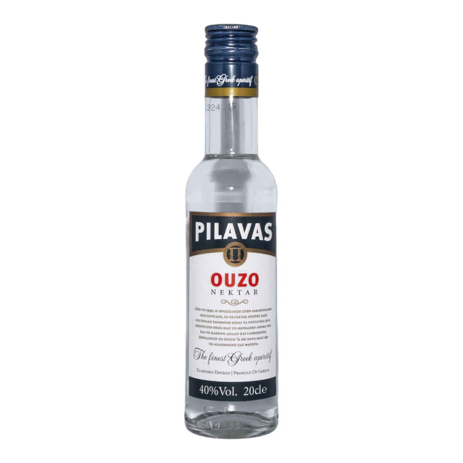 Ouzo Pilavas Nektar 40% 0,2 l