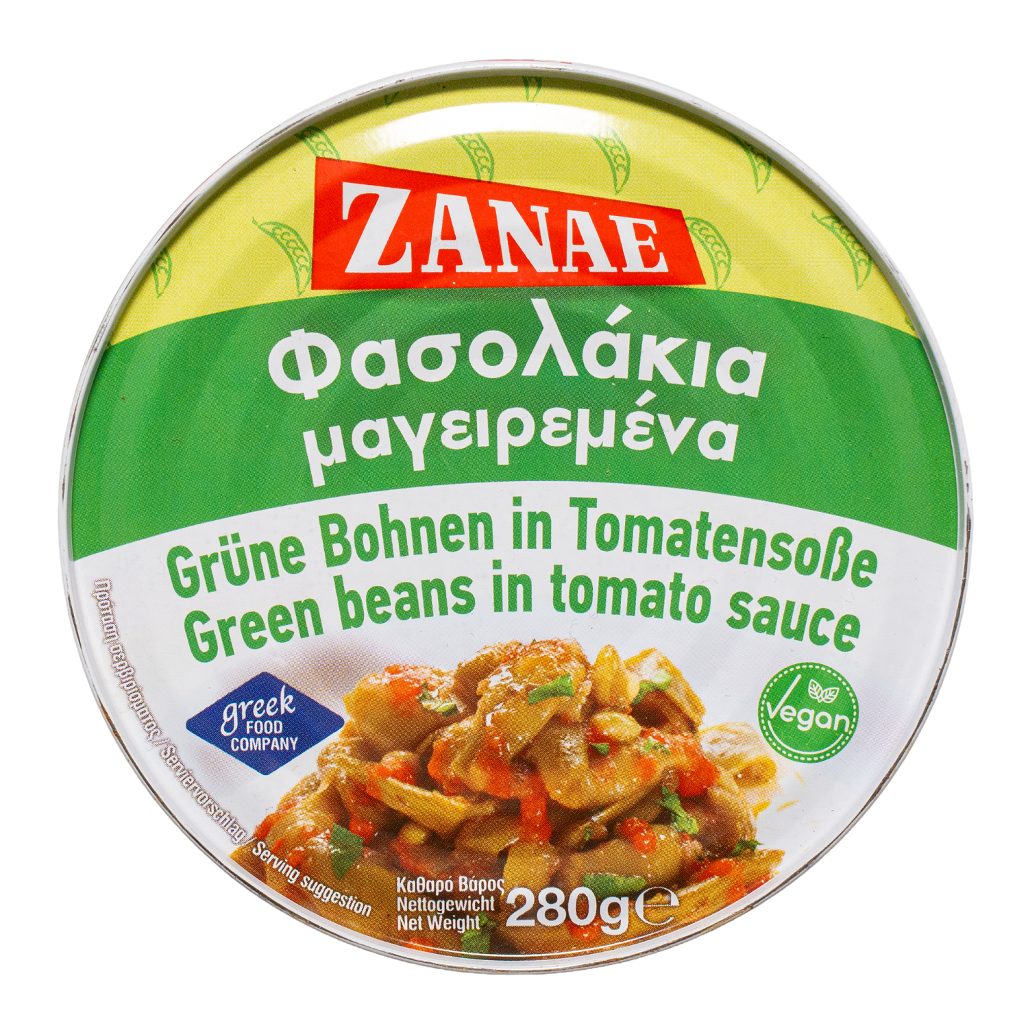 Griechische Fasolakia - Grüne Bohnen in Tomatensauce vo