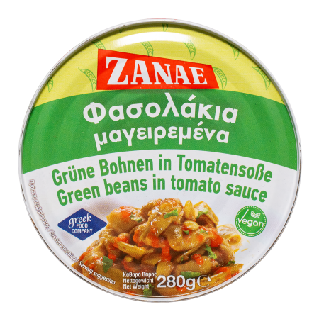 Griechische Fasolakia - Grüne Bohnen in Tomatensauce von Zanae 280 g