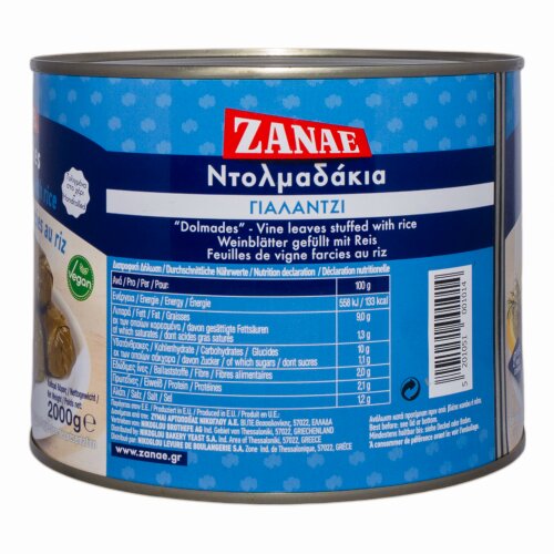 Griechische Dolmadakia - Gefüllte Weinblätter von Zanae 2 kg