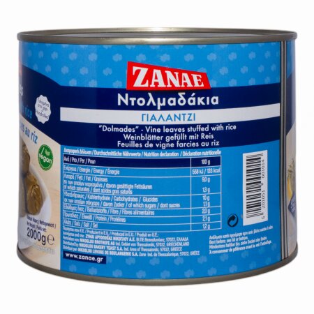 Griechische Dolmadakia - Gefüllte Weinblätter von Zanae 2 kg