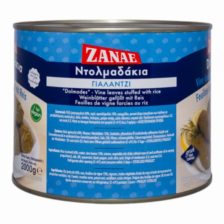 Griechische Dolmadakia - Gefüllte Weinblätter von Zanae 2 kg