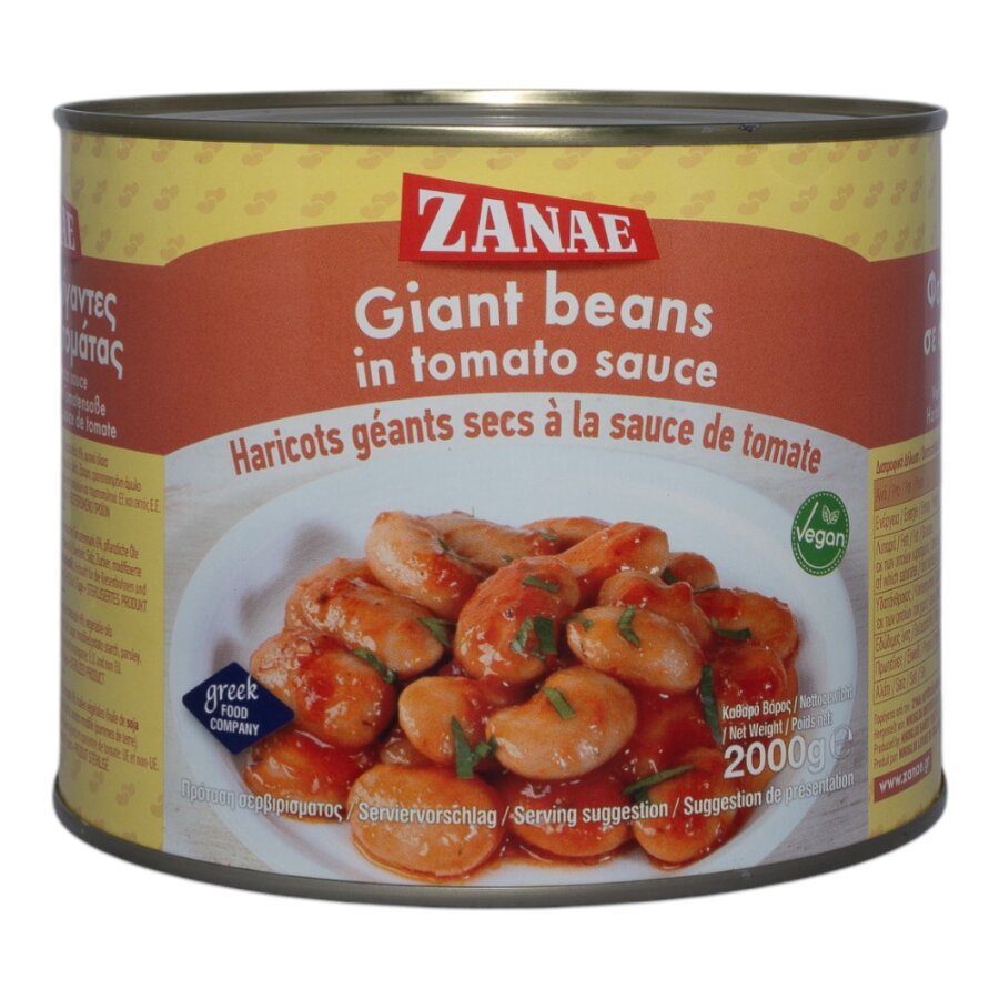 Griechische Gigandes - Weiße Riesenbohnen in Tomatensauce von Zanae 2 kg