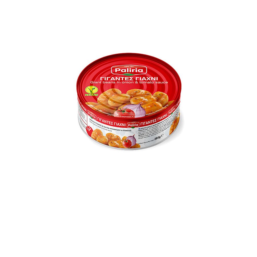 Griechische Gigantes - Weiße Riesenbohnen in Tomatensauce von Paliria 280 g