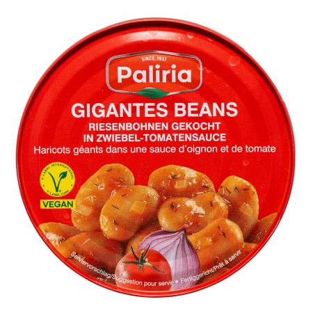 Griechische Gigantes - Weiße Riesenbohnen in Tomatensauce von Paliria 280 g