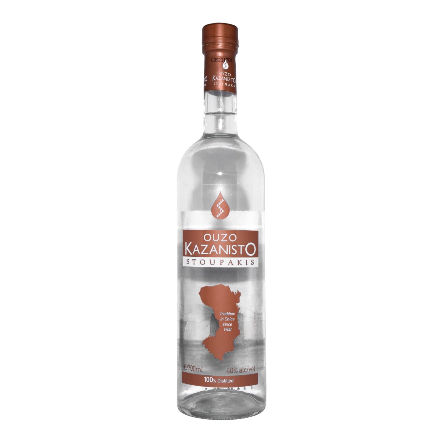 Ouzo Kazanisto von Stoupakis 40% 0,7 l