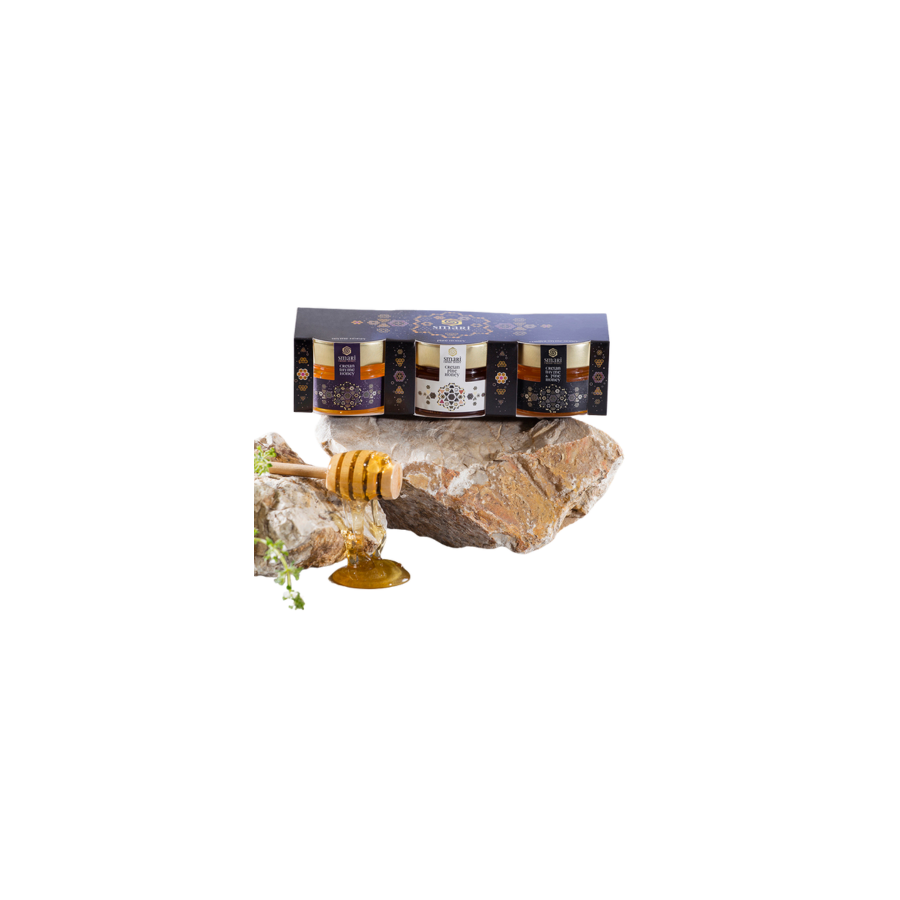 Honig-Probierset aus Kreta – SMARI 3 × 70 g