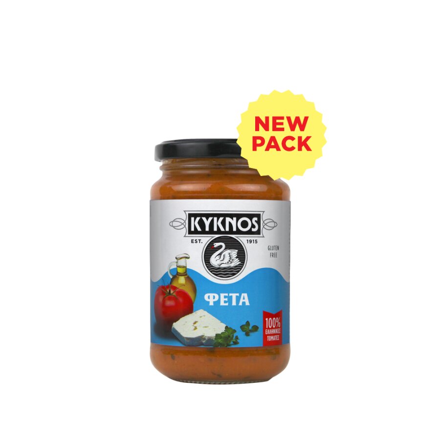 Griechische Tomatensauce mit Feta und Oregano (Glutenfrei) von Kyknos 350 g