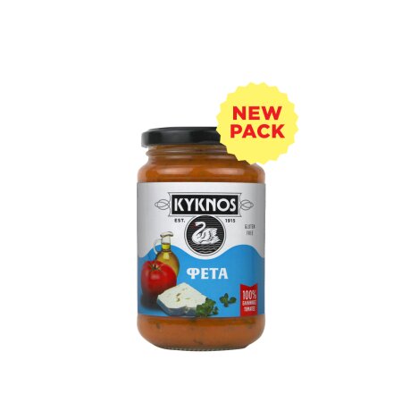 Griechische Tomatensauce mit Feta und Oregano (Glutenfrei) von Kyknos 350 g