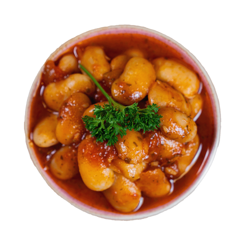Griechische Gigandes im Glas - Weiße Riesenbohnen in Tomatensauce von Onassis 280 g