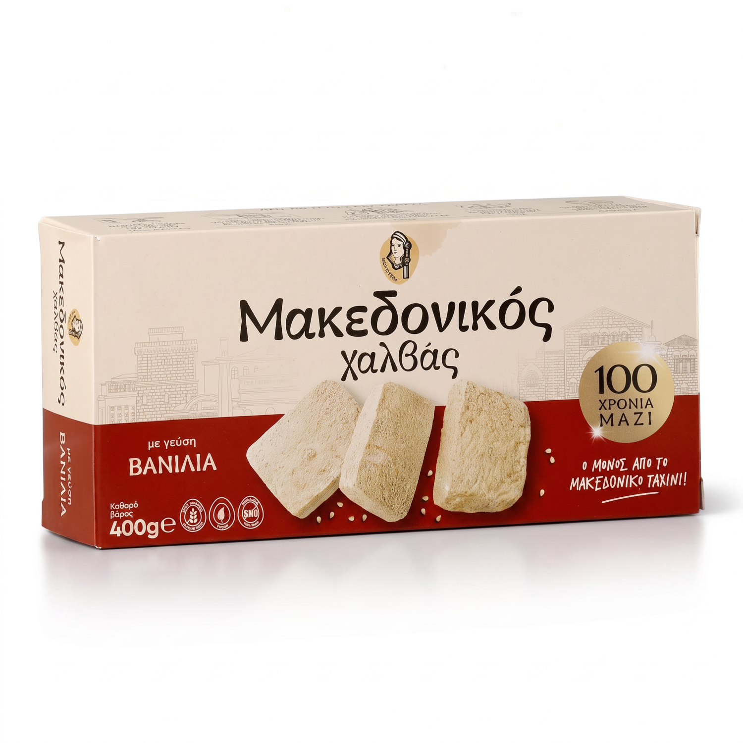 Griechische Halva mit Vanille – Makedonikos 400 g