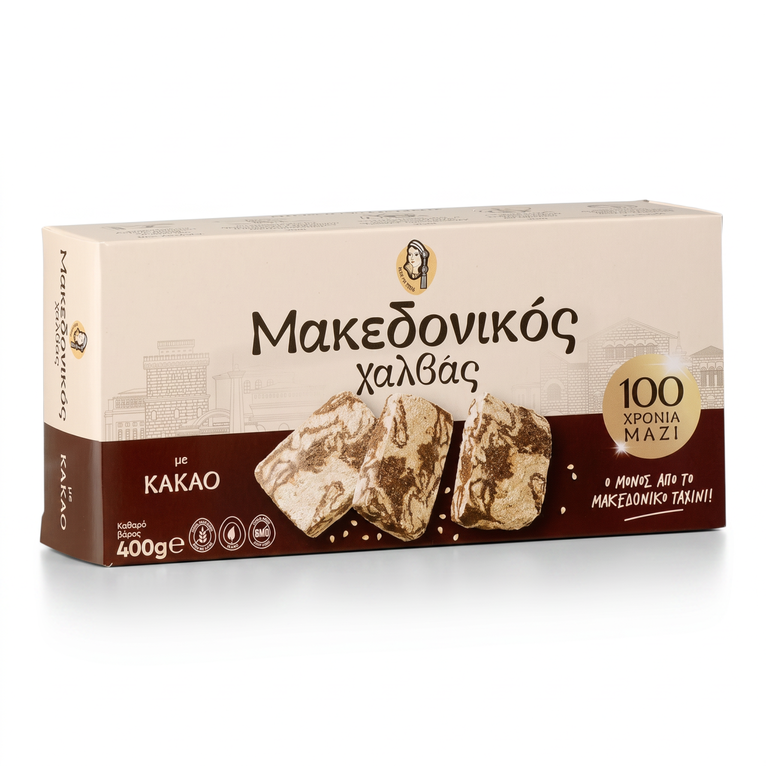 Griechische Halva mit Kakao – Makedonikos 400 g