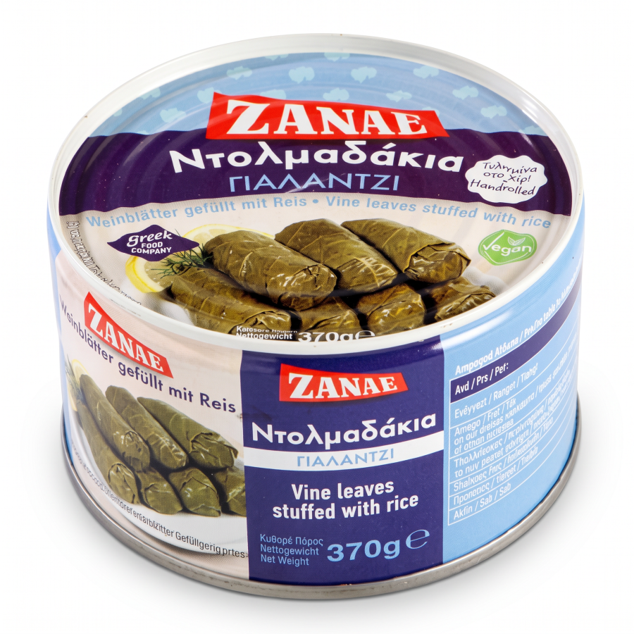 Griechische Dolmadakia - Gefüllte Weinblätter von Zanae 370 g
