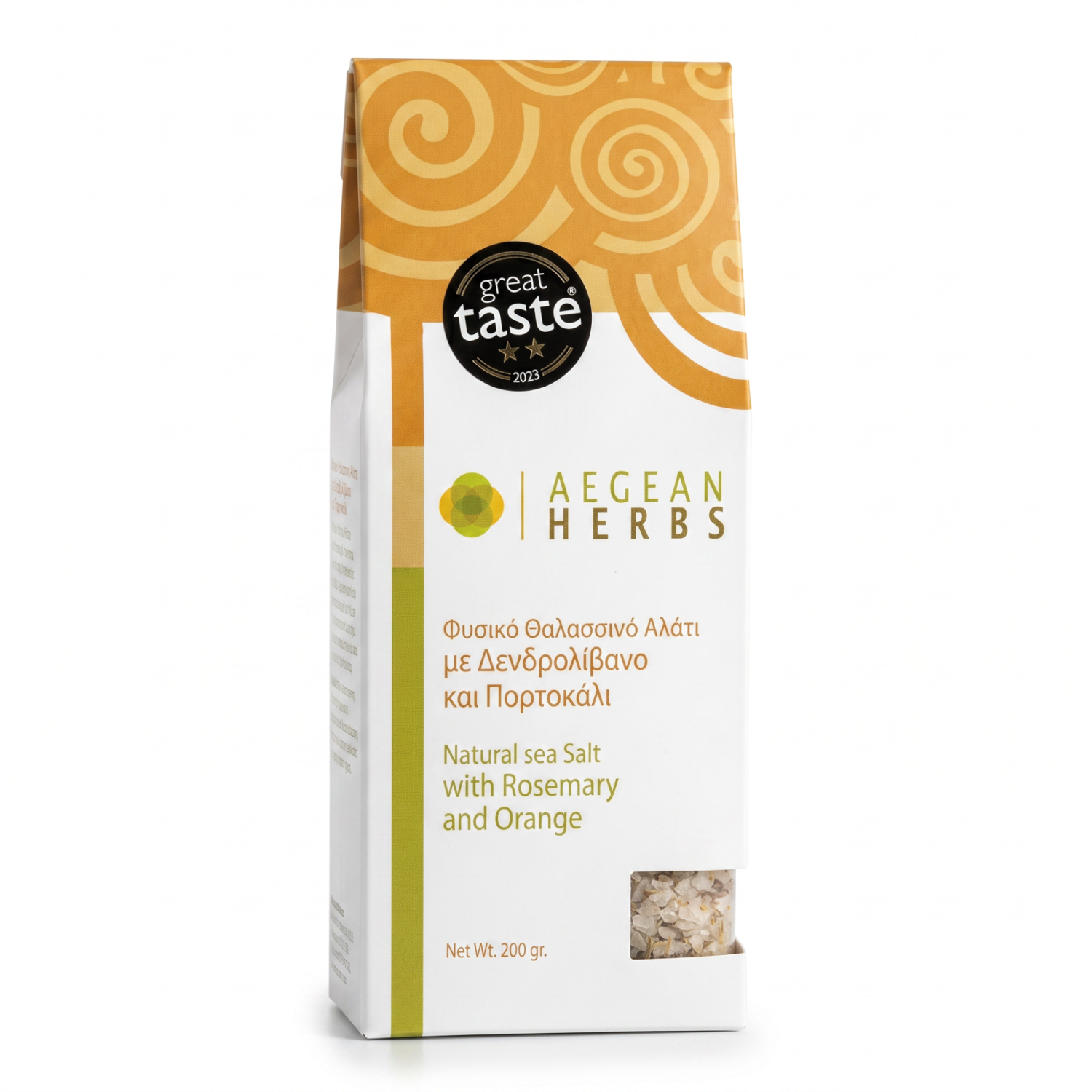 Aegean Herbs Gourmet-Meersalz mit Rosmarin und Orange 200 g