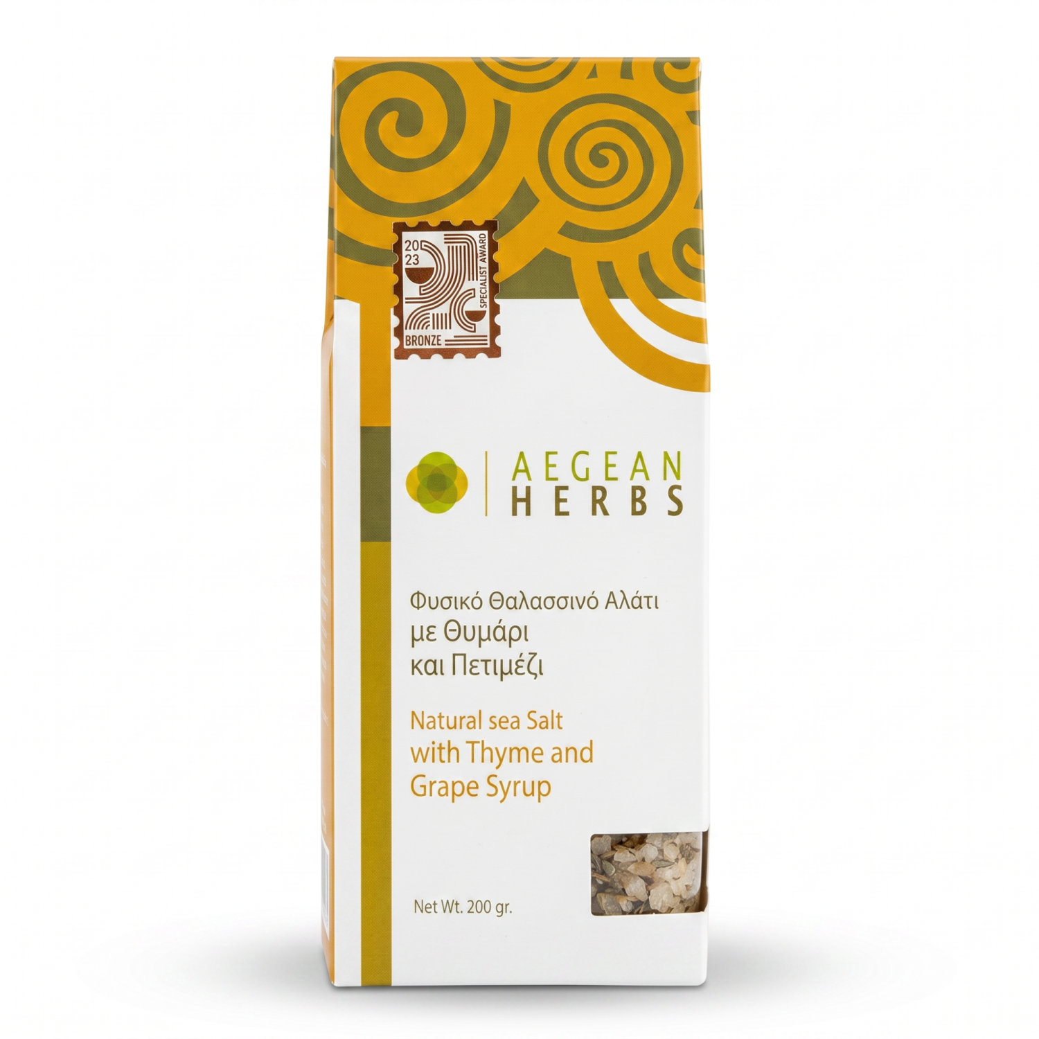 Aegean Herbs Gourmet-Meersalz mit Thymian und Petimezi (Wein